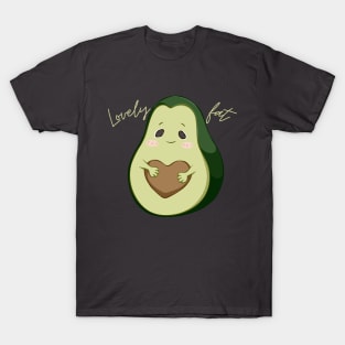 Lovely Fat Avocado - Light Text T-Shirt